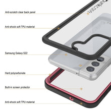 Cargar imagen en el visor de la galería, Galaxy S22 Water/ Shock/ Snowproof [Extreme Series] Slim Screen Protector Case [Pink] (Color in image: Light Green)
