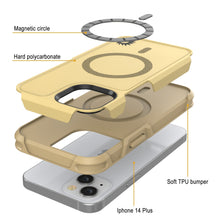 Cargar imagen en el visor de la galería, Magnetic circle Hard polycarbonate Iphone 14 Plus (Color in image: Navy)
