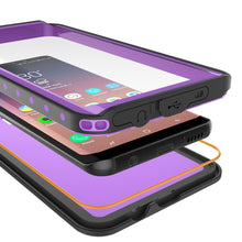 Cargar imagen en el visor de la galería, Galaxy S9 Waterproof Case PunkCase StudStar Purple Thin 6.6ft Underwater IP68 Shock/Snow Proof (Color in image: white)
