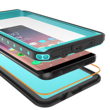 Cargar imagen en el visor de la galería, Galaxy S9 Waterproof Case PunkCase StudStar Teal Thin 6.6ft Underwater IP68 Shock/Snow Proof (Color in image: white)
