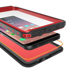 Cargar imagen en el visor de la galería, Galaxy S9 Waterproof Case PunkCase StudStar Red Thin 6.6ft Underwater IP68 Shock/Snow Proof (Color in image: white)
