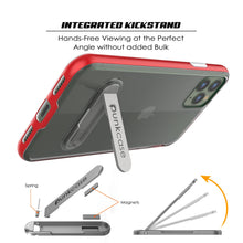 Cargar imagen en el visor de la galería, iPhone 11 Pro Case, PUNKcase [LUCID 3.0 Series] [Slim Fit] Armor Cover w/ Integrated Screen Protector [Red] (Color in image: Grey)
