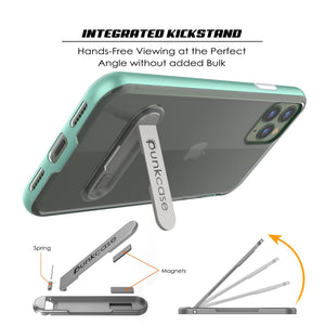 iPhone 12 Pro Case, PUNKcase [LUCID 3.0 Series] [Slim Fit] Protective Cover w/ Integrated Screen Protector [Teal] (Color in image: Grey)