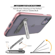 Cargar imagen en el visor de la galería, iPhone 11 Case, PUNKcase [LUCID 3.0 Series] [Slim Fit] Armor Cover w/ Integrated Screen Protector [Rose Gold] (Color in image: Grey)
