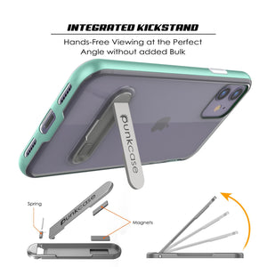 iPhone 12 Mini Case, PUNKcase [LUCID 3.0 Series] [Slim Fit] Protective Cover w/ Integrated Screen Protector [Teal] (Color in image: Grey)