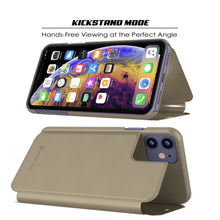 Cargar imagen en el visor de la galería, Punkcase iPhone 11 / XI Reflector Case Protective Flip Cover [Gold] (Color in image: Blue)

