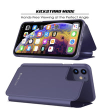 Cargar imagen en el visor de la galería, Punkcase iPhone 11 / XI Reflector Case Protective Flip Cover [Purple] (Color in image: Blue)
