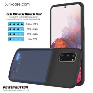 PunkJuice S20 Battery Case All Blue - Fast Charging Power Juice Bank with 4800mAh (Color in image: Gold)