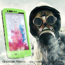 Cargar imagen en el visor de la galería, LG G3 Waterproof Case, Ghostek Atomic Green W/ Attached Screen Protector Slim Fitted (Color in image: purple)
