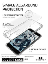 Cargar imagen en el visor de la galería, LG G5 Case, Ghostek® Clear Covert Premium Slim Hybrid Protective Cover | Lifetime Warranty Exchange (Color in image: Gold)
