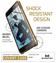Cargar imagen en el visor de la galería, LG G5 Case, Ghostek® Gold Covert Premium Slim Hybrid Protective Cover | Lifetime Warranty Exchange (Color in image: PInk)
