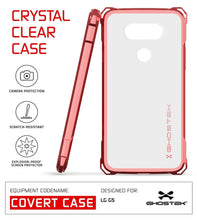 Cargar imagen en el visor de la galería, LG G5 Case, Ghostek® Red Covert Premium Slim Hybrid Protective Cover | Lifetime Warranty Exchange (Color in image: PInk)
