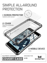 Cargar imagen en el visor de la galería, LG G5 Case, Ghostek® Space Grey Covert Premium Hybrid Protective Cover | Lifetime Warranty Exchange (Color in image: Clear)
