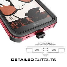 Load image into Gallery viewer, LG G6 WATERPROOF CASE | ATOMIC 3 SERIES | RED (Color in image: Black)

