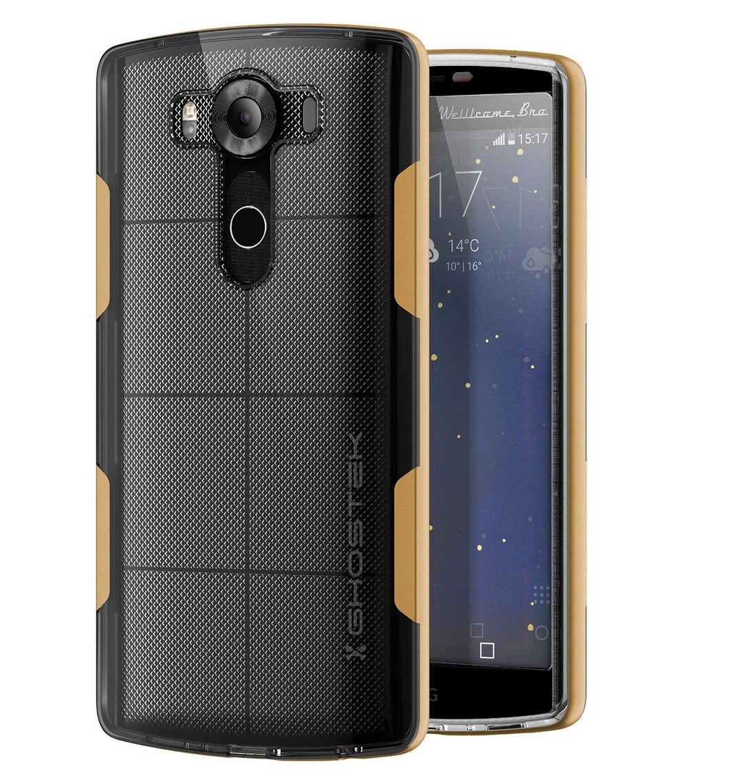 LG V10 Case, Ghostek® Cloak Gold Slim Hybrid Impact Armor Cover | Lifetime Warranty Exchange (Color in image: gold)