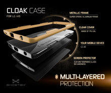 Cargar imagen en el visor de la galería, LG V10 Case, Ghostek® Cloak Gold Slim Hybrid Impact Armor Cover | Lifetime Warranty Exchange (Color in image: black)
