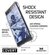 Cargar imagen en el visor de la galería, LG v20 Case, Ghostek® Covert Clear, Premium Impact Protective Armor | Lifetime Warranty Exchange (Color in image: gold)
