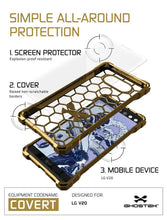 Cargar imagen en el visor de la galería, LG v20 Case, Ghostek® Covert Gold, Premium Impact Protective Armor | Lifetime Warranty Exchange (Color in image: space grey)
