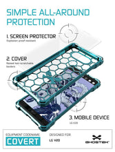 Cargar imagen en el visor de la galería, LG v20 Case, Ghostek® Covert Teal, Premium Impact Protective Armor | Lifetime Warranty Exchange (Color in image: rose pink)
