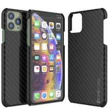 Load image into Gallery viewer, iPhone 11 Pro Max Case, Punkcase CarbonShield, Heavy Duty &amp; Ultra Thin 2 Piece Dual Layer [shockproof] (Color in image: Black)
