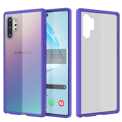 Galaxy Note 10+ Plus Punkcase Lucid-2.0 Series Slim Fit Armor Purple Case Cover (Color in image: Purple)