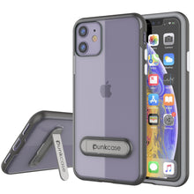 Cargar imagen en el visor de la galería, iPhone 12 Case, PUNKcase [LUCID 3.0 Series] [Slim Fit] Protective Cover w/ Integrated Screen Protector [Grey] (Color in image: Grey)

