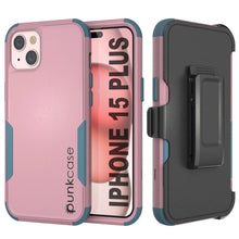 Cargar imagen en el visor de la galería, Punkcase para iPhone 15 Plus Cinco de Holla de múltiples capas [Serie Patron] [Pink-Blue]
