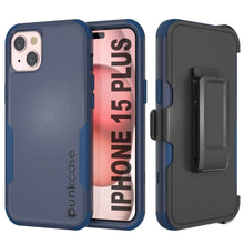 Cargar imagen en el visor de la galería, Punkcase para iPhone 15 Plus Cinco de clip de cinturón multicapa Case [Serie de clientes] [Armada]

