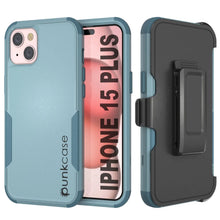 Cargar imagen en el visor de la galería, Punkcase para iPhone 15 Plus Cinco Multicapa Case de funda [Serie Patron] [menta]
