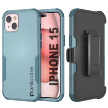 Cargar imagen en el visor de la galería, Punkcase para iPhone 15 Cinco de funda de múltiples capas de cinturón [Serie Patron] [menta]
