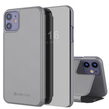 Cargar imagen en el visor de la galería, Punkcase iPhone 11 / XI Reflector Case Protective Flip Cover [Silver] (Color in image: Silver)
