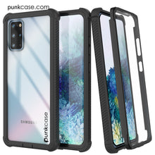 Load image into Gallery viewer, PunkCase Galaxy S20+ Plus Case, [Spartan Series] Clear Rugged Heavy Duty Cover W/Built in Screen Protector [Black] (Color in image: teal)
