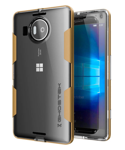 Microsoft Lumia 950 Case, Ghostek® Cloak Gold Slim Hybrid Impact Armor | Lifetime Warranty Exchange (Color in image: gold)