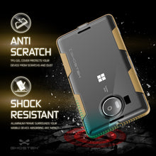 Cargar imagen en el visor de la galería, Microsoft Lumia 950 Case, Ghostek® Cloak Gold Slim Hybrid Impact Armor | Lifetime Warranty Exchange (Color in image: silver)

