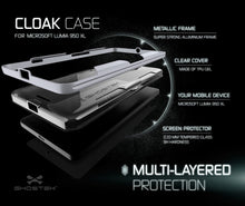 Cargar imagen en el visor de la galería, Microsoft 950 XL Case, Ghostek® Cloak Silver Slim Hybrid Impact Armor | Lifetime Warranty Exchange (Color in image: gold)
