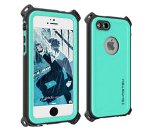 Cargar imagen en el visor de la galería, iPhone SE/5S/5 Waterproof Case, Ghostek® Nautical  Teal Series| Underwater | Aluminum Frame | Ultra Fit (Color in image: Teal)

