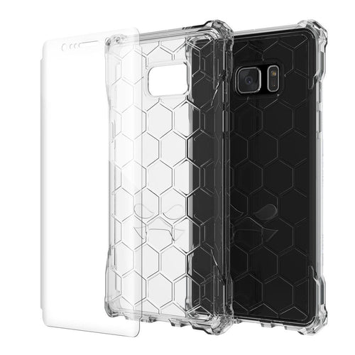 Note 7 Case, Ghostek® Covert Series Clear | Premium Impact Slim Hybrid Cover w/ Screen Protector (Color in image: Clear)