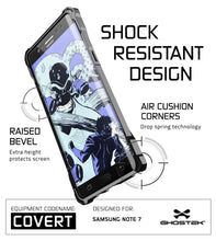 Cargar imagen en el visor de la galería, Note 7 Case, Ghostek® Covert Series  w/ Explosion-Proof Screen Protector | Ultra Fit (Color in image: Peach)
