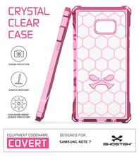 Cargar imagen en el visor de la galería, Note 7 Case, Ghostek® Covert Series Rose Pink w/ Explosion-Proof Screen Protector | Ultra Fit (Color in image: Peach)
