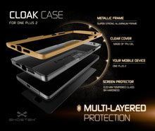 Cargar imagen en el visor de la galería, OnePlus 2 Case, Ghostek® Cloak Gold Series for OnePlus 2 Slim Hybrid | Lifetime Warranty Exchange (Color in image: red)
