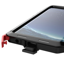 Cargar imagen en el visor de la galería, Galaxy Note 8 Case, PUNKcase Metallic Black Shockproof  Slim Metal Armor Case 
