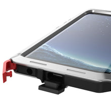 Cargar imagen en el visor de la galería, Galaxy Note 8  Case, PUNKcase Metallic Silver Shockproof  Slim Metal Armor Case 
