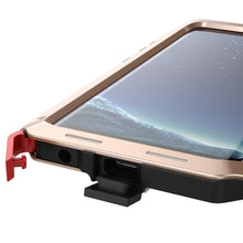 Cargar imagen en el visor de la galería, Galaxy Note 8  Case, PUNKcase Metallic Gold Shockproof  Slim Metal Armor Case 
