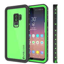 Cargar imagen en el visor de la galería, Galaxy S9 Plus Waterproof Case PunkCase StudStar Light Green Thin 6.6ft Underwater IP68 ShockProof (Color in image: light green)
