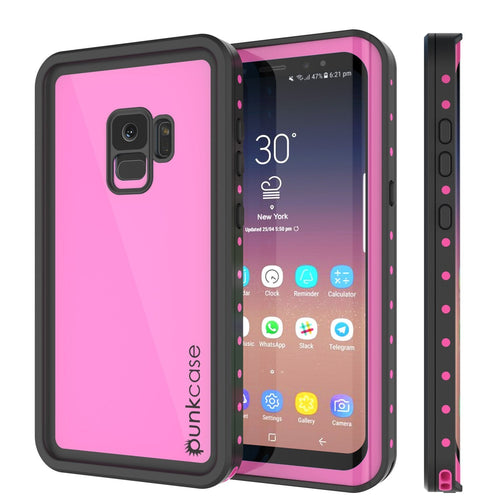 Galaxy S10e Waterproof Case PunkCase StudStar Pink Thin 6.6ft Underwater IP68 Shock/Snow Proof (Color in image: pink)