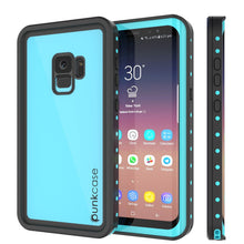 Cargar imagen en el visor de la galería, Galaxy S9 Waterproof Case PunkCase StudStar Teal Thin 6.6ft Underwater IP68 Shock/Snow Proof (Color in image: teal)
