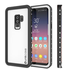 Cargar imagen en el visor de la galería, Galaxy S9 Plus Waterproof Case, Punkcase StudStar White Thin 6.6ft Underwater IP68 Shock/Snow Proof (Color in image: white)
