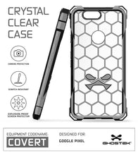 Cargar imagen en el visor de la galería, Google Pixel XL Case, Ghostek® Covert Space Grey, Premium Impact Armor | Lifetime Warranty Exchange (Color in image: clear)
