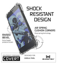 Cargar imagen en el visor de la galería, Google Pixel Case, Ghostek® Covert Clear, Premium Impact Protective Armor | Lifetime Warranty Exchange (Color in image: peach)
