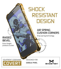 Cargar imagen en el visor de la galería, Google Pixel Case, Ghostek® Covert Gold, Premium Impact Protective Armor | Lifetime Warranty Exchange (Color in image: clear)
